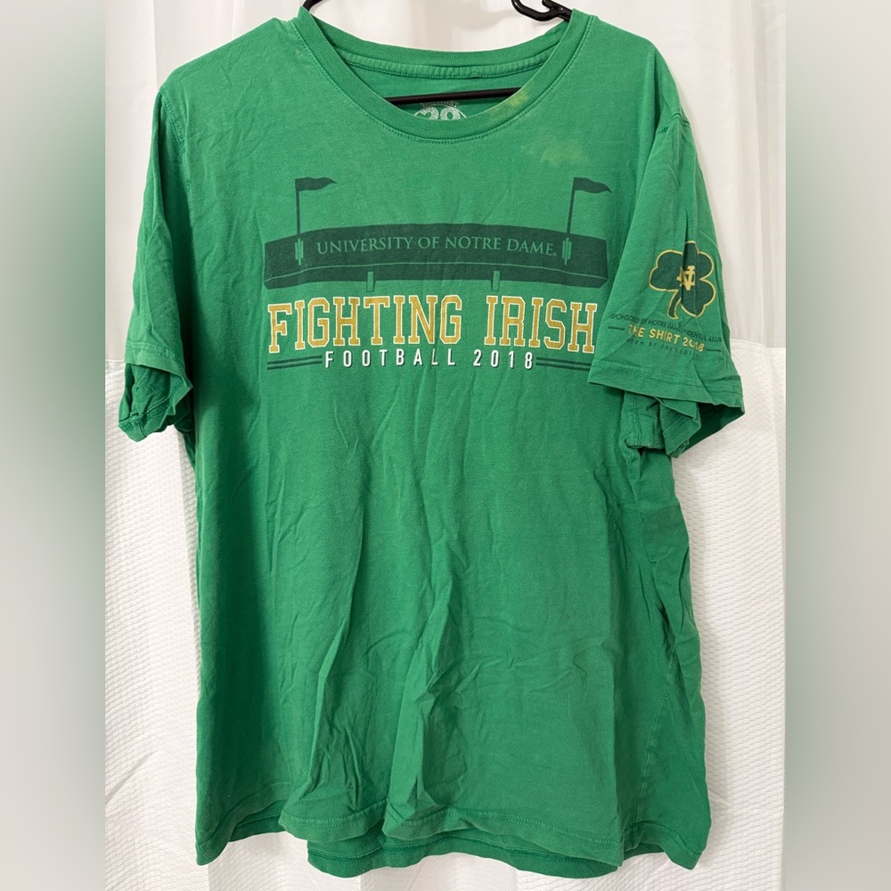 University of Notre Dame Fighting Irish “The Shirt” 2018 Green Football T-Shirt